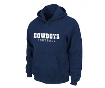 Dallas Cowboys font Pullover Hoodie D.Blue