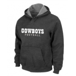 Dallas Cowboys font Pullover Hoodie D.Grey