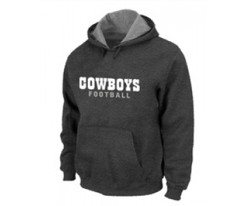 Dallas Cowboys font Pullover Hoodie D.Grey