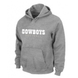 Dallas Cowboys font Pullover Hoodie Grey