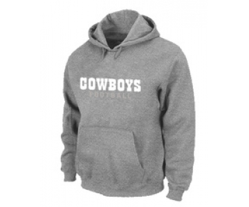 Dallas Cowboys font Pullover Hoodie Grey