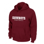 Dallas Cowboys font Pullover Hoodie Red