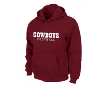 Dallas Cowboys font Pullover Hoodie Red