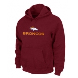 Denver Broncos Authentic Logo Pullover Hoodie RED