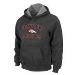 Denver Broncos Heart & Soul Pullover Hoodie D.Grey