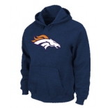 Denver Broncos Logo Pullover Hoodie D.Blue