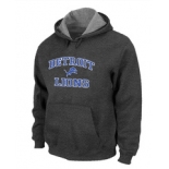 Detroit Lions Heart & Soul Pullover Hoodie D.Grey