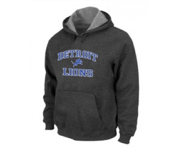 Detroit Lions Heart & Soul Pullover Hoodie D.Grey