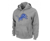 Detroit Lions Logo Pullover Hoodie Grey