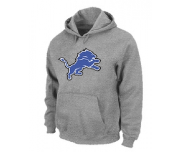 Detroit Lions Logo Pullover Hoodie Grey