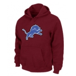 Detroit Lions Logo Pullover Hoodie RED