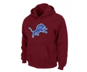 Detroit Lions Logo Pullover Hoodie RED