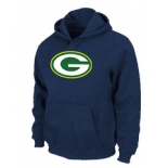 Green Bay Packers Logo Pullover Hoodie D.Blue