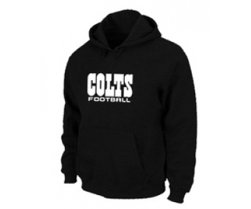 Indianapolis Colts Authentic font Pullover Hoodie Black