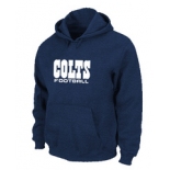 Indianapolis Colts Authentic font Pullover Hoodie D.Blue