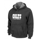 Indianapolis Colts Authentic font Pullover Hoodie D.Grey