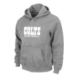 Indianapolis Colts Authentic font Pullover Hoodie Grey