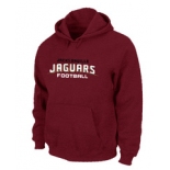 Jacksonville Jaguars Authentic font Pullover Hoodie Red