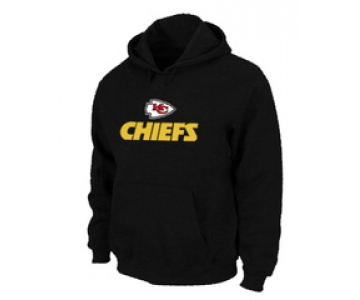 Kansas City Chiefs Authentic Logo Pullover Hoodie Black