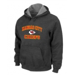 Kansas City Chiefs Heart & Soul Pullover Hoodie D.Grey