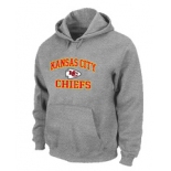 Kansas City Chiefs Heart & Soul Pullover Hoodie Grey