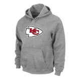 Kansas City Chiefs Logo Pullover Hoodie Grey