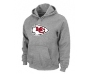 Kansas City Chiefs Logo Pullover Hoodie Grey