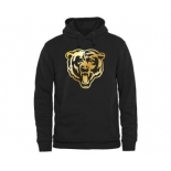 Mens Chicago Bears Pro Line Black Gold Collection Pullover Hoodie