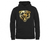 Mens Chicago Bears Pro Line Black Gold Collection Pullover Hoodie