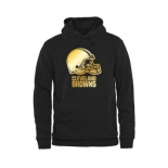 Mens Cleveland Browns Pro Line Black Gold Collection Pullover Hoodie