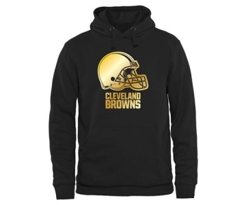 Mens Cleveland Browns Pro Line Black Gold Collection Pullover Hoodie