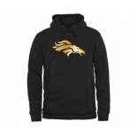 Mens Denver Broncos Pro Line Black Gold Collection Pullover Hoodie