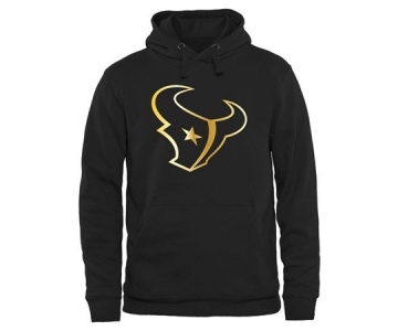 Mens Houston Texans Pro Line Black Gold Collection Pullover Hoodie