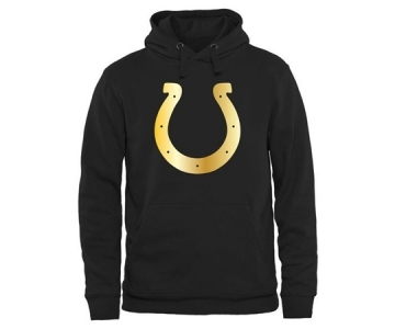 Mens Indianapolis Colts Pro Line Black Gold Collection Pullover Hoodie