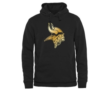 Mens Minnesota Vikings Pro Line Black Gold Collection Pullover Hoodie