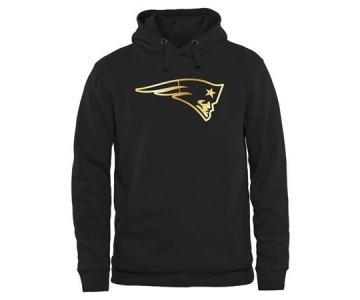 Mens New England Patriots Pro Line Black Gold Collection Pullover Hoodie