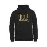 Mens New York Giants Pro Line Black Gold Collection Pullover Hoodie