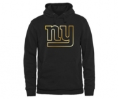 Mens New York Giants Pro Line Black Gold Collection Pullover Hoodie