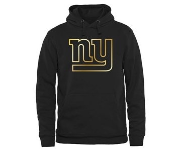 Mens New York Giants Pro Line Black Gold Collection Pullover Hoodie