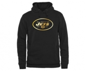 Mens New York Jets Pro Line Black Gold Collection Pullover Hoodie