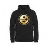 Mens Pittsburgh Steelers Pro Line Black Gold Collection Pullover Hoodie