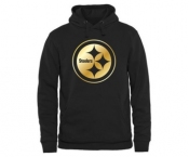 Mens Pittsburgh Steelers Pro Line Black Gold Collection Pullover Hoodie