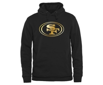 Mens San Francisco 49ers Pro Line Black Gold Collection Pullover Hoodie