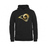 Mens St. Louis Rams Pro Line Black Gold Collection Pullover Hoodie