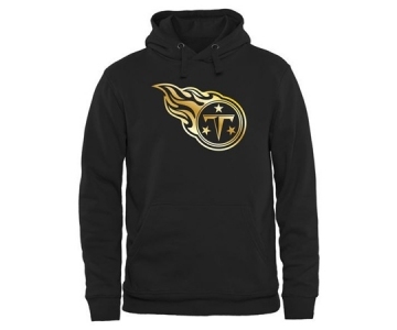 Mens Tennessee Titans Pro Line Black Gold Collection Pullover Hoodie