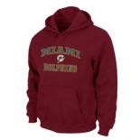 Miami Dolphins Heart & Soul Pullover Hoodie RED