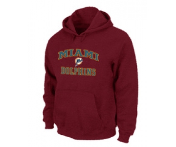 Miami Dolphins Heart & Soul Pullover Hoodie RED