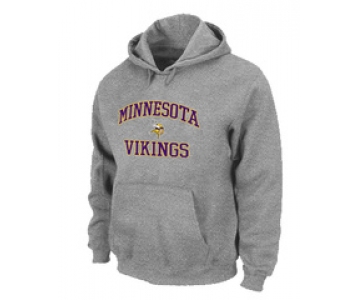 Minnesota Vikings Heart & Soul Pullover Hoodie Grey