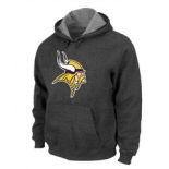 Minnesota Vikings Logo Pullover Hoodie D.Grey