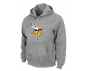 Minnesota Vikings Logo Pullover Hoodie Grey